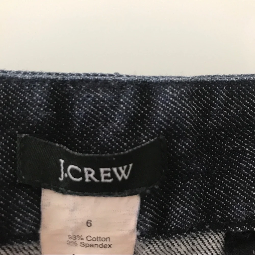 J. Crew Dark Denim Classic Mini Skirt